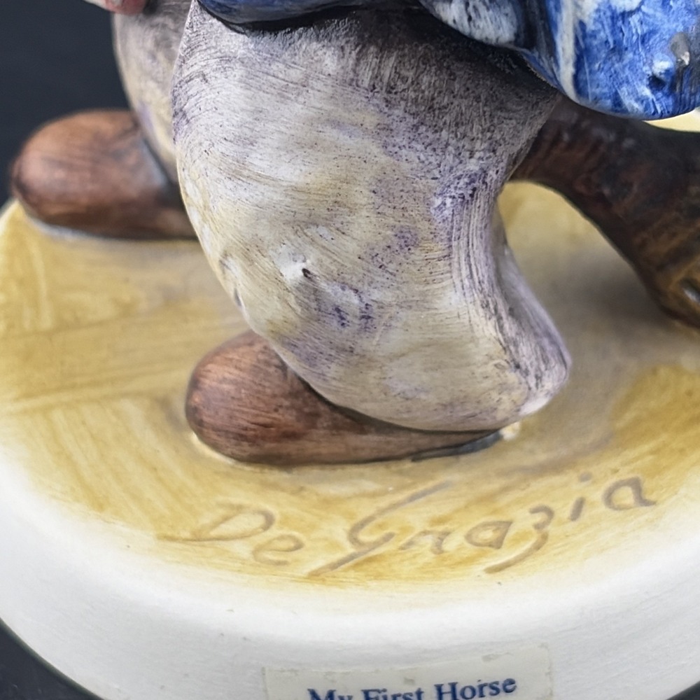 Signed Goebel W Germany DeGrazia Figure 6" My First Horse 1983 - Picture 5 of 10